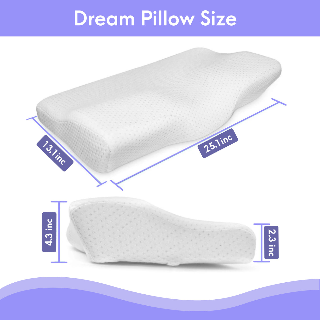 Sleepathy™ Orthopedic Dream Pillow - Set of Four