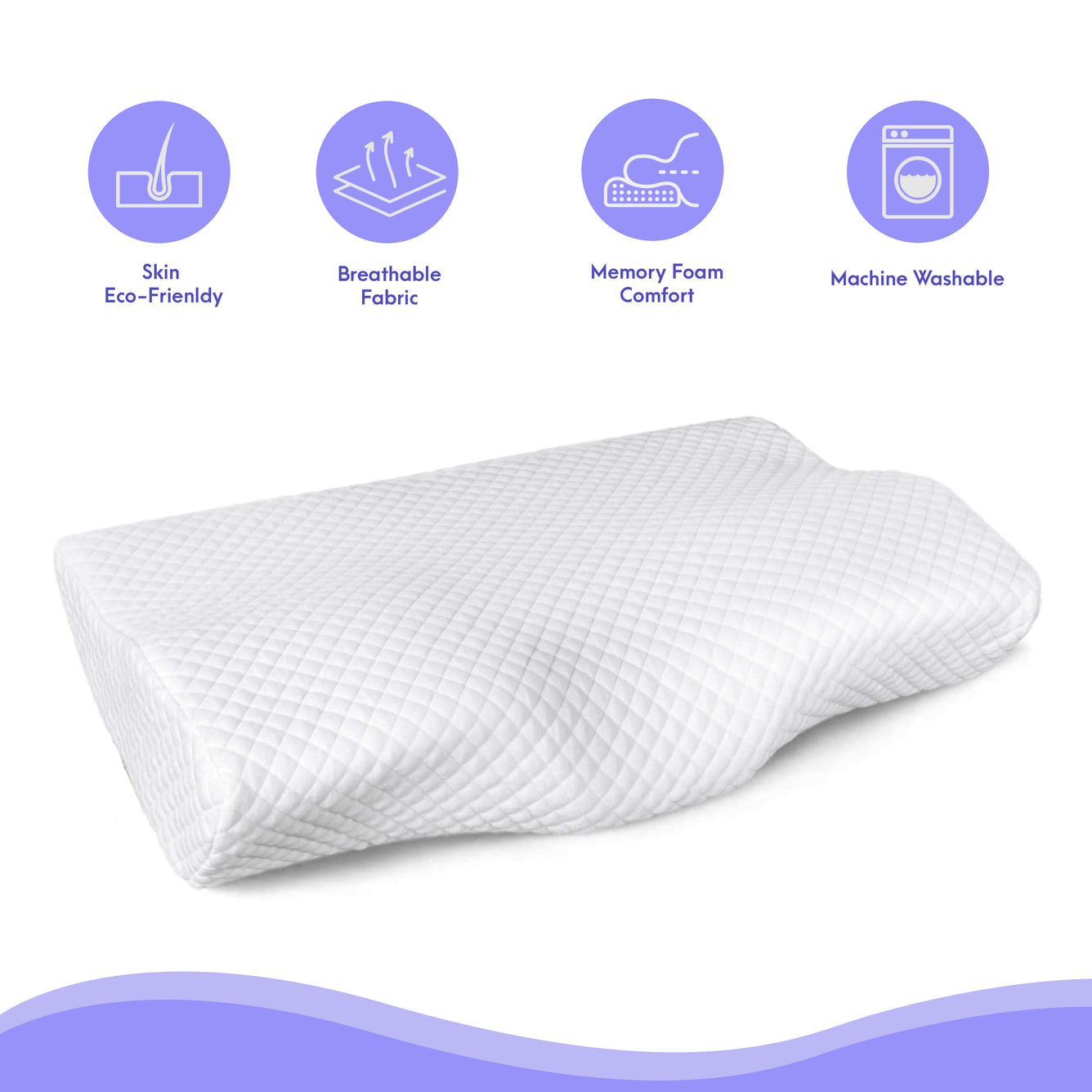 Sleepathy™ Orthopedic Dream Pillow - Set of Four